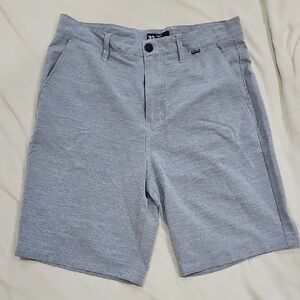 Hurley Light Gray Flat Front Men's Shorts